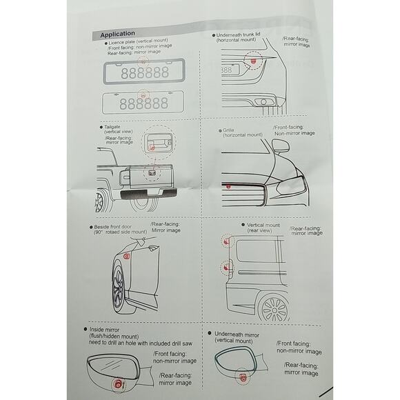 Back Up Micro Camera ENREDO J-250 HD 800TVL/Night Vision for Autos - Picture 6 of 6